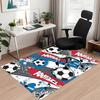 Soccer Printed Carpet, for Office Chair Living Room Bedroom Kitchen Room Decor Gifts.