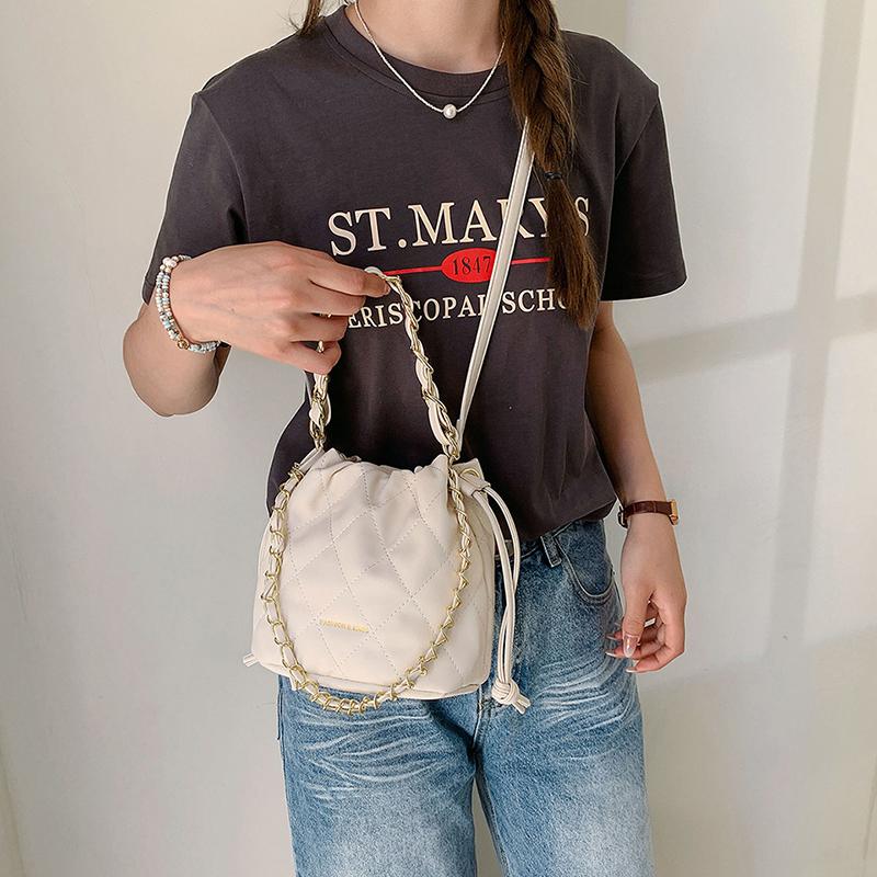 Женская новая модная сумка-ведро Lingge Chain Bag весна/лето с высоким качеством и в стиле вестерн