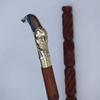 Solid Brass Santa Head Handle Style Wood Walking Stick Cane