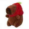 Cute Toy Simulation Capybara Pendant Cartoon Capybara Fluffty Animal Doll  Birthday Gift