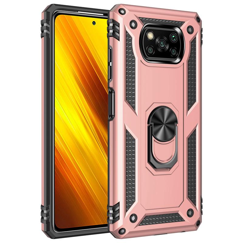 Для Xiaomi Poco X3 Pro Чехол Armor Shockproof Coque для PocoX3 Poko Little X3 X 3 Pro NFC X3Pro Магнитное кольцо Подставка Держатель Чехол
