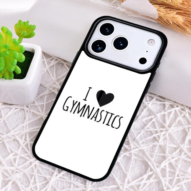 Чехол для телефона с силуэтом 'Люблю гимнастику' для iPhone 17 Air 16 15 11 12 14 13 Pro Max, противоударный чехол