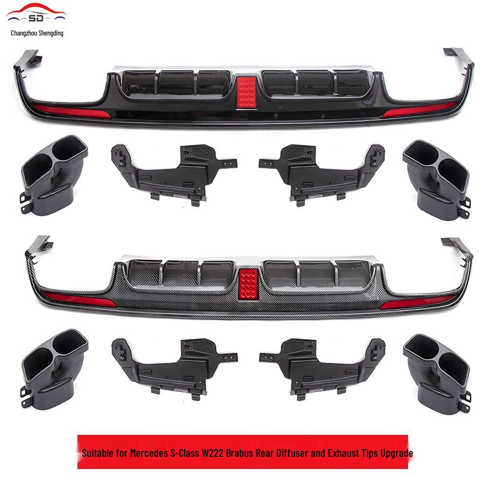 Mercedes-Benz S-Class W222 (2014-2017) Brabus Rear Diffuser Tailpipes with Quality Assurance