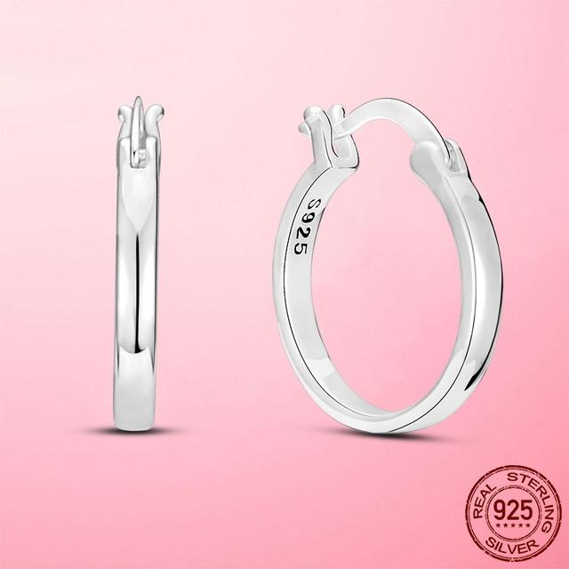 Серьги-кольца из стерлингового серебра 925 пробы, серебряные серьги-кольца с геометрией дельфина для женщин, модные женские ювелирные изделия, подарок