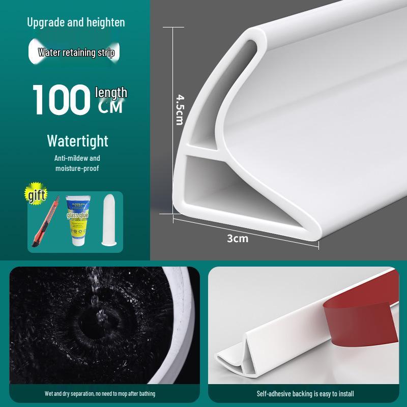 Silicone Self-Adhesive Waterproof Barrier Strip for Bathroom & Shower Floors