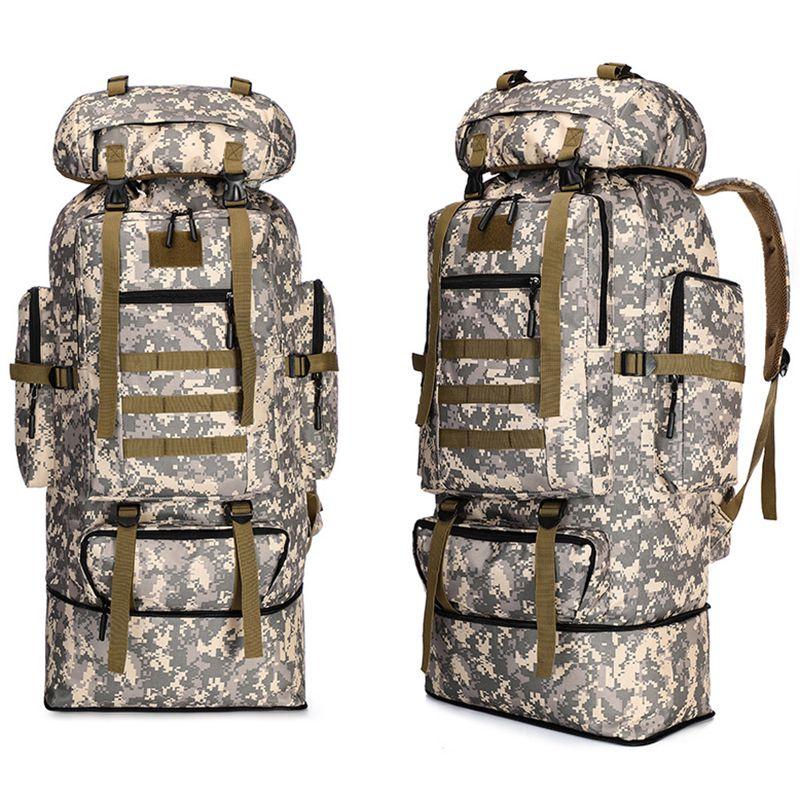 Military 70l80l100loutdoor Rucksack Tactical Backpacks Camping Hiking Trek Bag