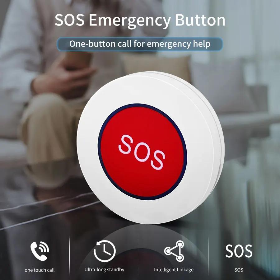 Кнопка SOS Tuya ZigBee Беспроводной выключатель Сигнализация для пожилых детей Аварийная помощь Выключатель Домашняя безопасность Управление через приложение Smart Life