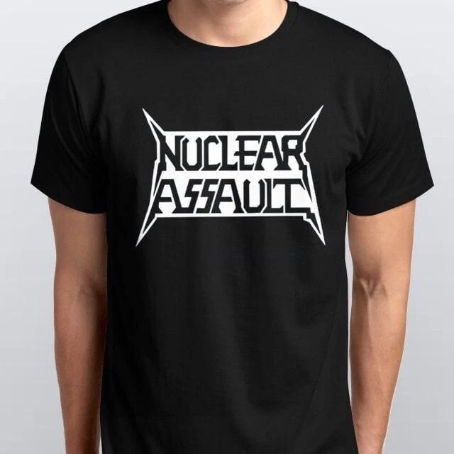 NUCLEAR ASSAULT 100% Cotton T-shirt Mens Tees Top All sizes Scolours Black, White