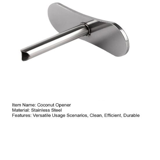 Stainless Steel Coconut Opener Tool Easy Hole Puncher for Young White Mature Green Coconuts Durable Dual-Angle Design Coconut Shell Remover