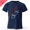 Летняя мужская графическая повседневная футболка для любителей скейтборда, персонализированные хлопковые топы и футболки для модной уличной одежды