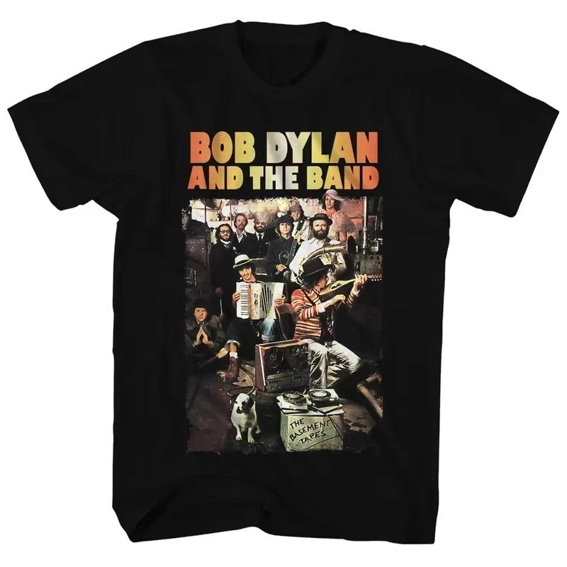 2025 Summer New Bob Dylan Rock Poet American Vintage High Street T-shirt Plus Size Casual Men's Women Top Tee Hip Hop Breathable