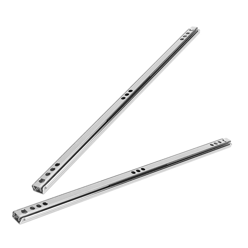 Набор из 2 шт. 342x17 мм Направляющая для ящика из холоднокатаной стали Шариковая направляющая для шкафа, серванта