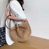 Summer Straw Bucket Shoulder Bag Women Large Capacity Beach Bags Vacation Rattan Tote Bag