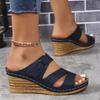 Women's Sandals New Style Popular Summer Shoes Women Heels Sandals Summer Slippers Femme Casual Wedges Heeled Footwear Female