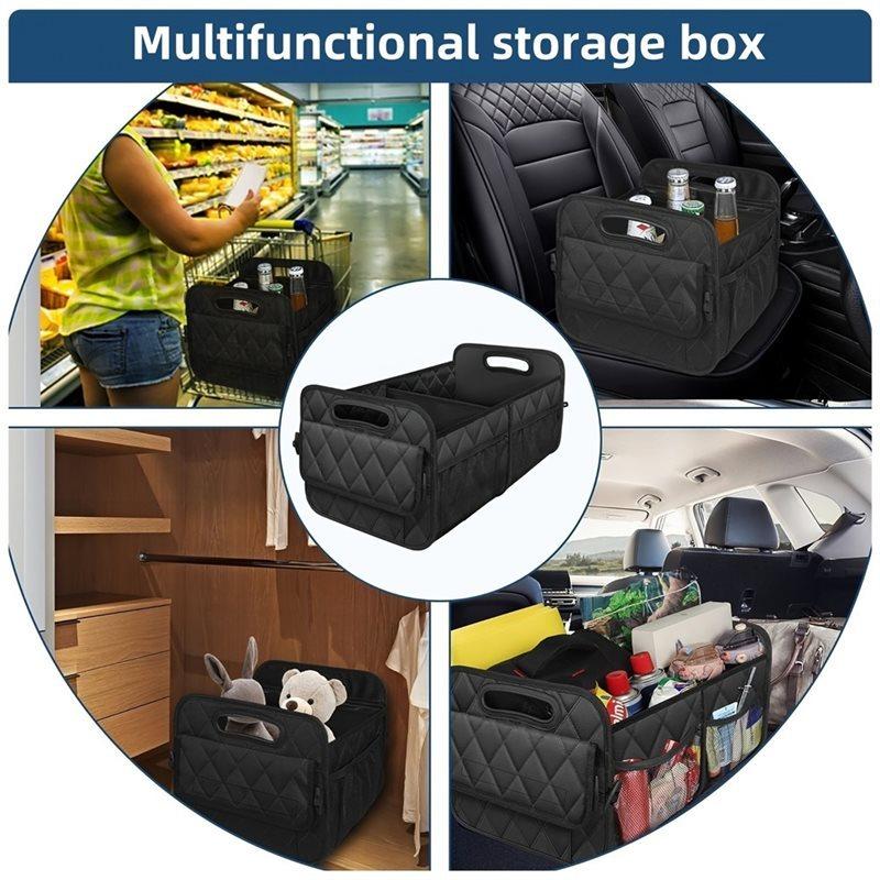 Auto Trunk Organizer For Sedan/Truck- Auto Accessories Organizer With 6 Pockets-Premium For Car Storage