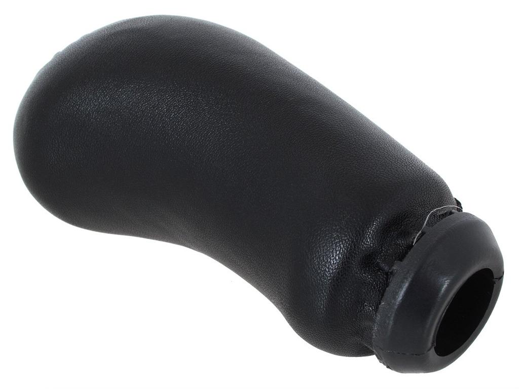 Renault Clio III 2005- 5-SPEED BLACK LEATHER + CHROME gear shift knob