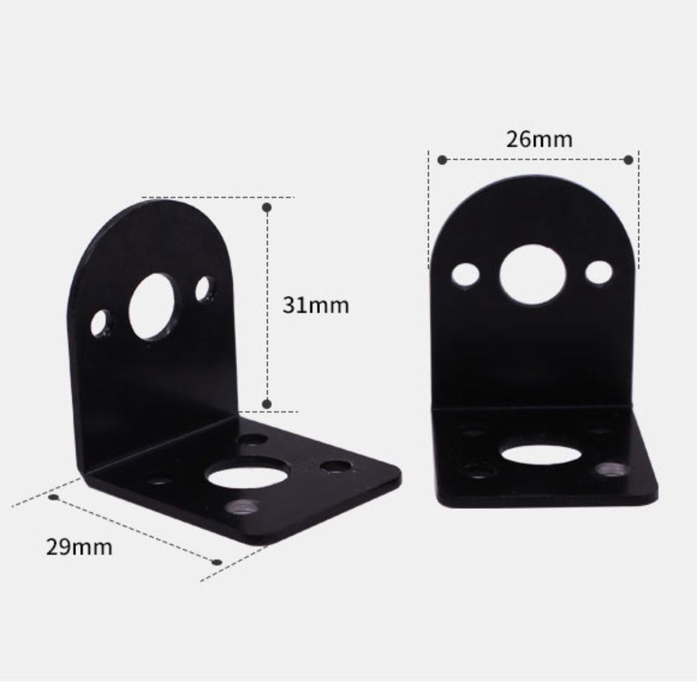Torque Motor Fixing Holder Stand 2418 2430 25mm Bracket L Shape Mount Motor Mount GA25 DC Geared