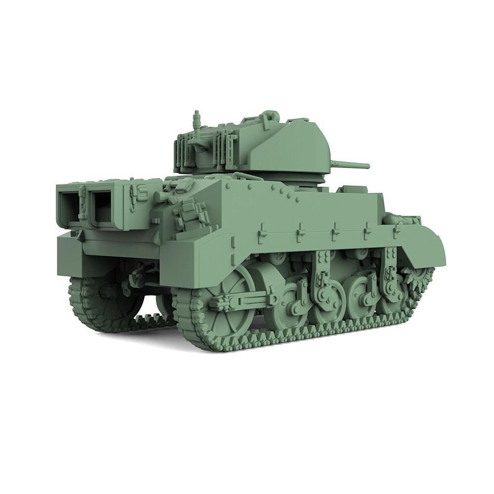 SSMODEL 1/200 Набор военной модели США M5A1 Стюарт Легкий танк