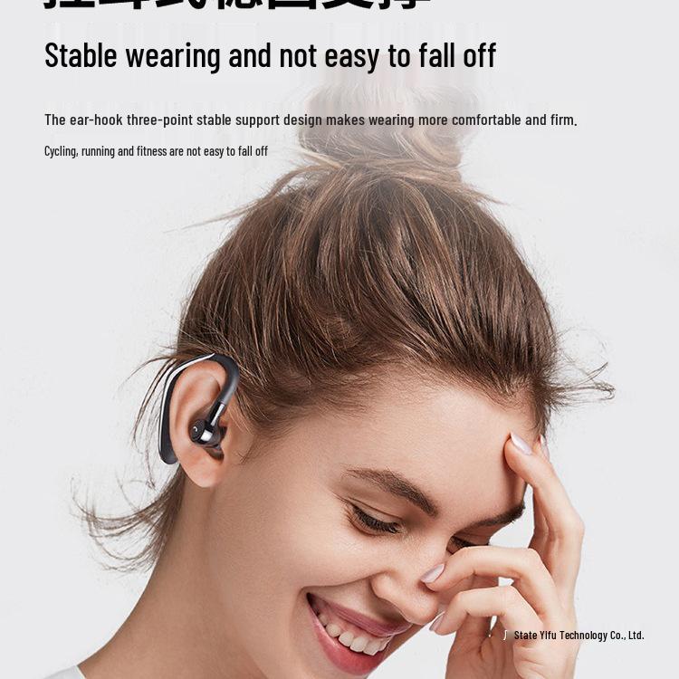 Беспроводная Bluetooth-гарнитура с одним наушником и долгим временем работы для водителей и велосипедистов