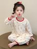 2025 Spring & Autumn Girls' Long-Sleeve Cotton Pajama Set