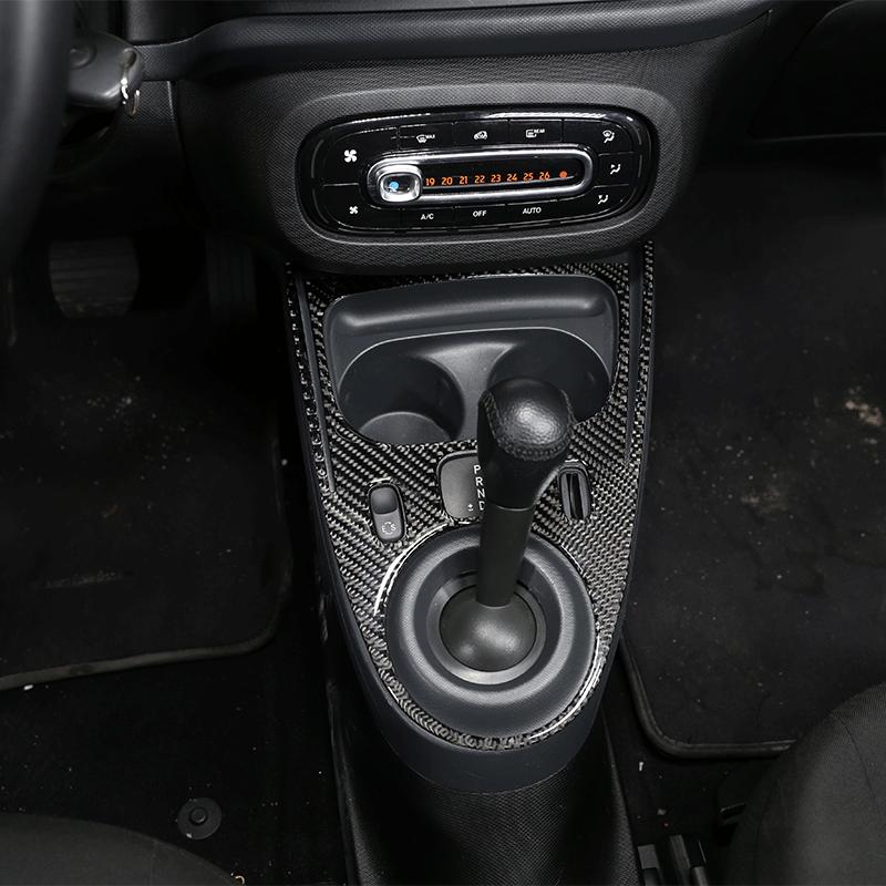 Модификация интерьера автомобиля из углеродного волокна, наклейка для Benz Smart 453 Fortwo 2015-аксессуары для стайлинга автомобилей
