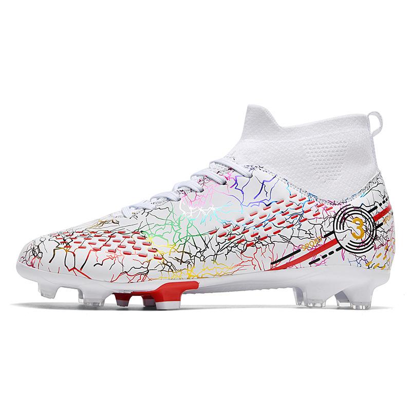 Подросток Взрослый Студент Мужчина Длинные Ногти Ломать Ногти Высокий Верх Трава Тренировки Кубок Мира C Romesi Футбольные Бутсы