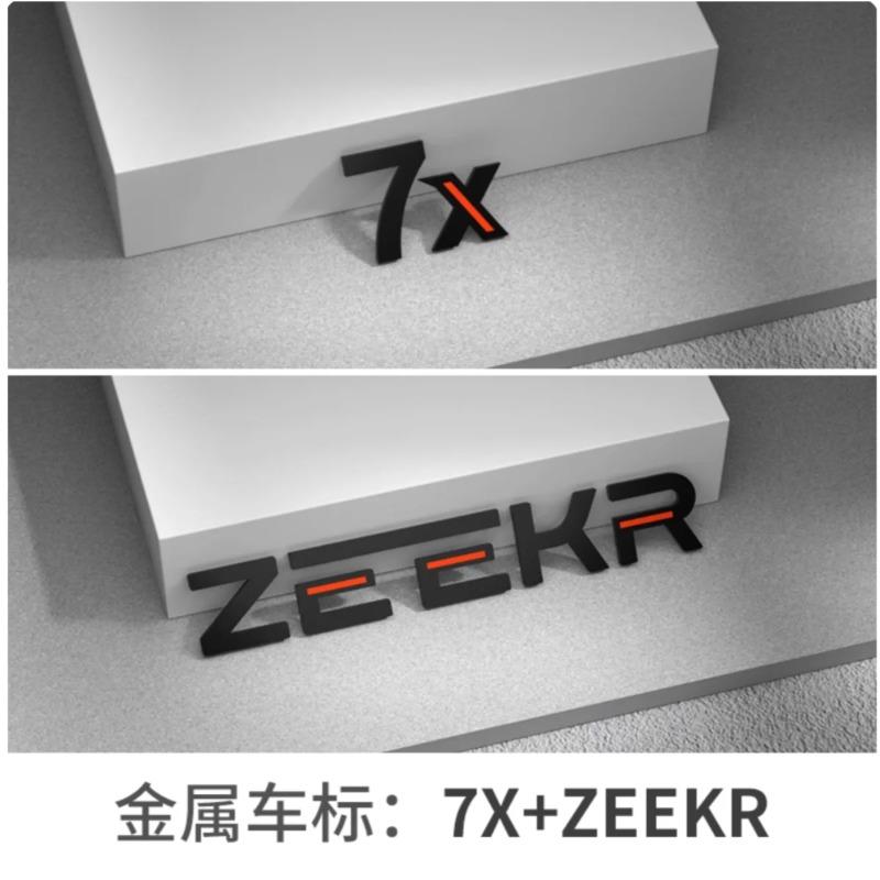 Для Zeekr 001 007 009 7X Черненый Значок Автомобиля Задний Логотип Спортивные Модифицированные Буквы Декорация Кузова Модификация Аксессуары