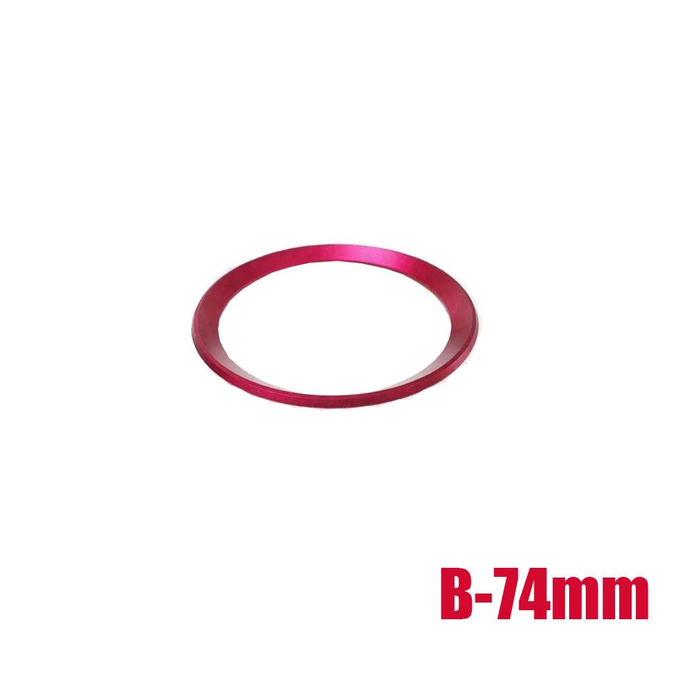 1 шт., автомобильный передний и задний логотип, окружающее кольцо 82 мм и 74 мм, красный/синий матовый хром, эмблема, капот для установки BMW, декор