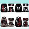 Школьный рюкзак, сумка для ланча, пенал Venom для детей, набор из трех предметов для детей