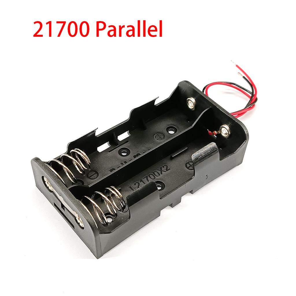 Корпус для 21700 2 отсека Коробка для 21700 Держатель для аккумуляторов 21700 Коробка для аккумуляторов 21700 С проводом /С контактами Последовательно/Параллельно