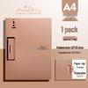 Effort-Saving A4 Multifunctional Horizontal & Vertical Folder with Maillard Color Scheme for Office, Meeting, Student, Writing Pad
