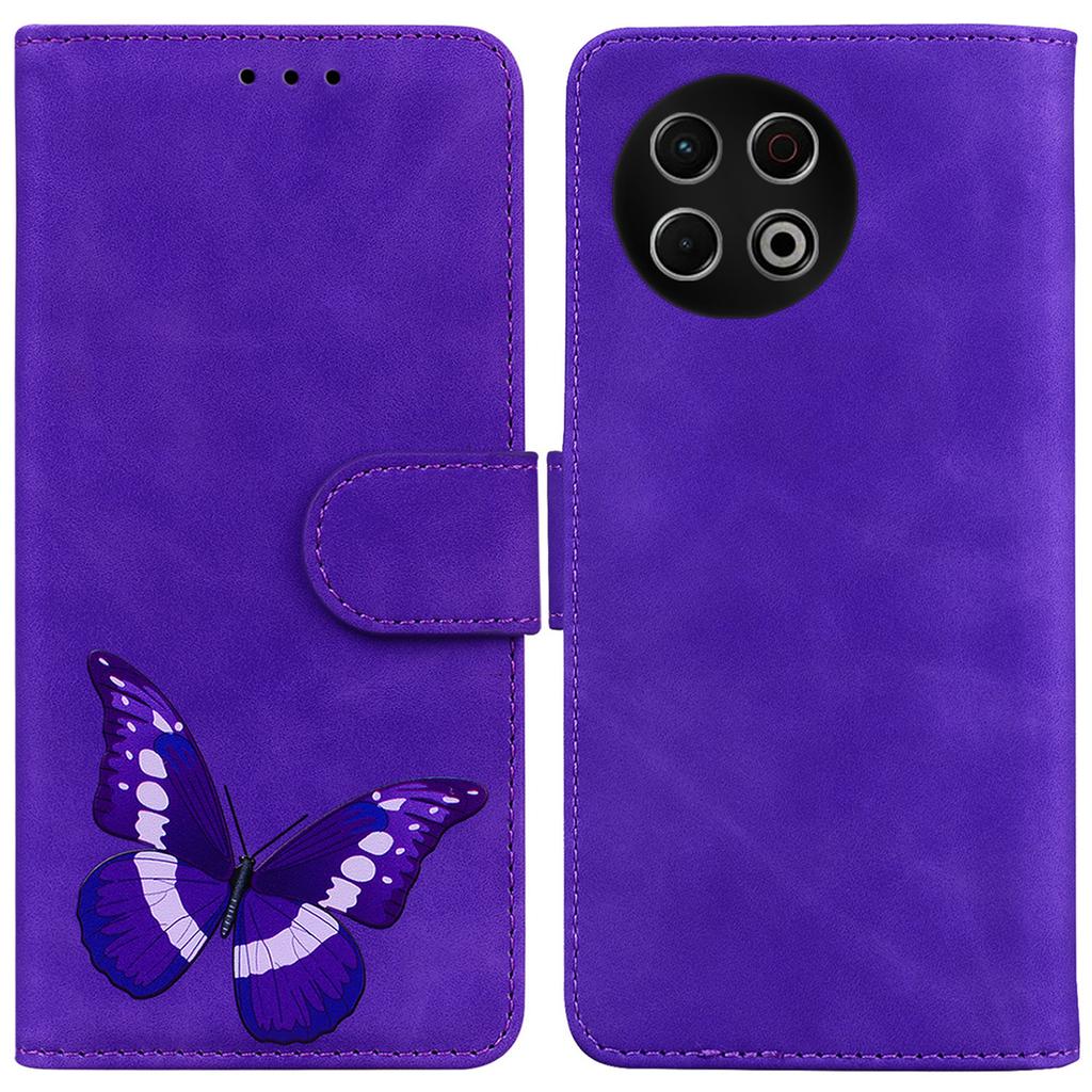 For TECNO Spark 30 Pro 4G Stand Case PU Leather Phone Cover Butterfly Printed