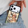 Cartoon Cute Panda Bear Phone Case for iPhone 16e 15 14 13 12 17 Pro Max Plus Air 17pro Cover Coque