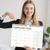 1 шт. Еженедельный планер-календарь 2026-2027 - 52-недельный обзор с ежемесячными вкладками, отметками полнолуния и новолуния, макет с понедельника по воскресенье