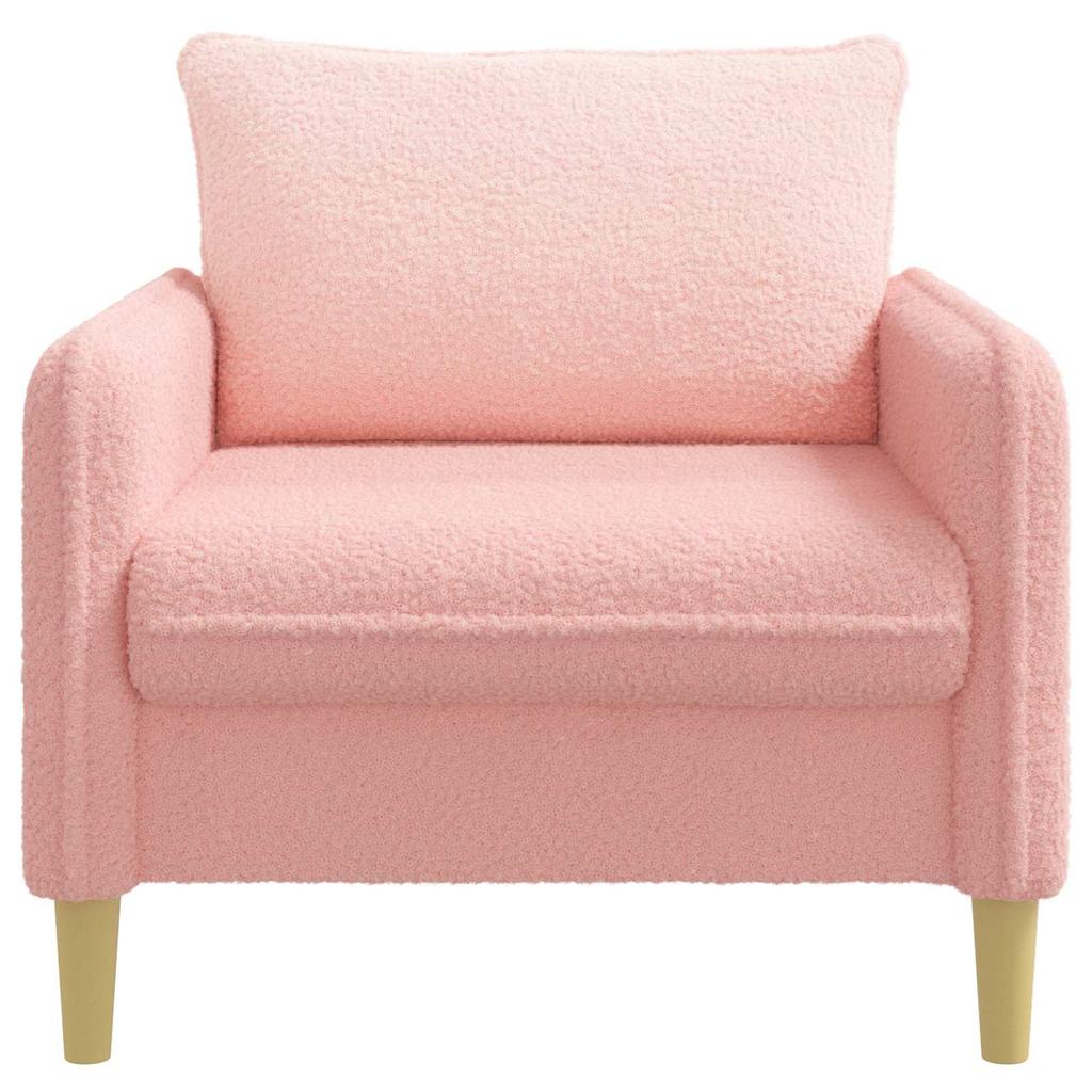 XL Armchair Pink Boucle