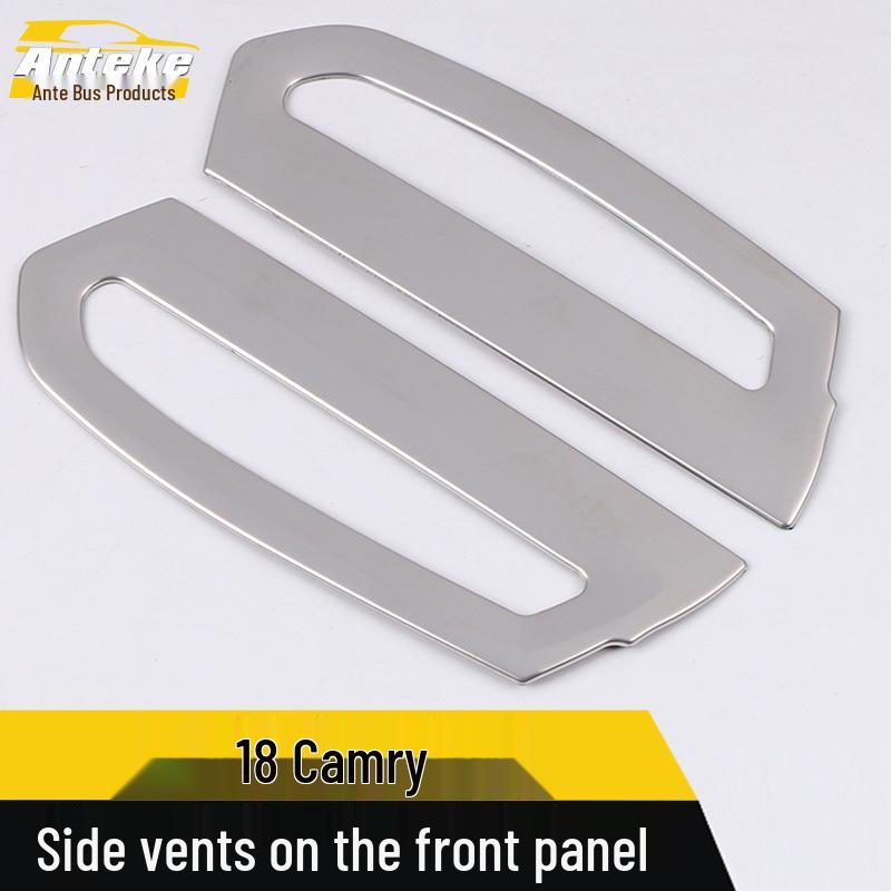 18 Camry Front Panel Side Air Outlet Decorative Stainless Steel Frame