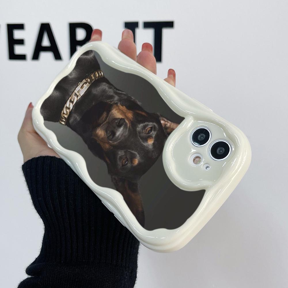LZ14 Dog Doberman Animal Art Прозрачные мягкие волнистые чехлы для телефонов для Xiaomi 11 Lite Redmi Note13 12 8 Pro 9 12C A3 Infinix Smart 8 Tecno Защитная задняя крышка