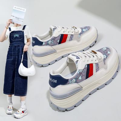 INS в корейском стиле, обувь для папы на платформе, новые весенние уличные студенческие кроссовки, увеличивающие рост, для отдыха, Kt2621