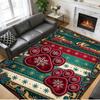 Christmas Custom Name Printed Square Area Rug Soft Non Slip Floor Carpet For Bedroom Holiday Gift
