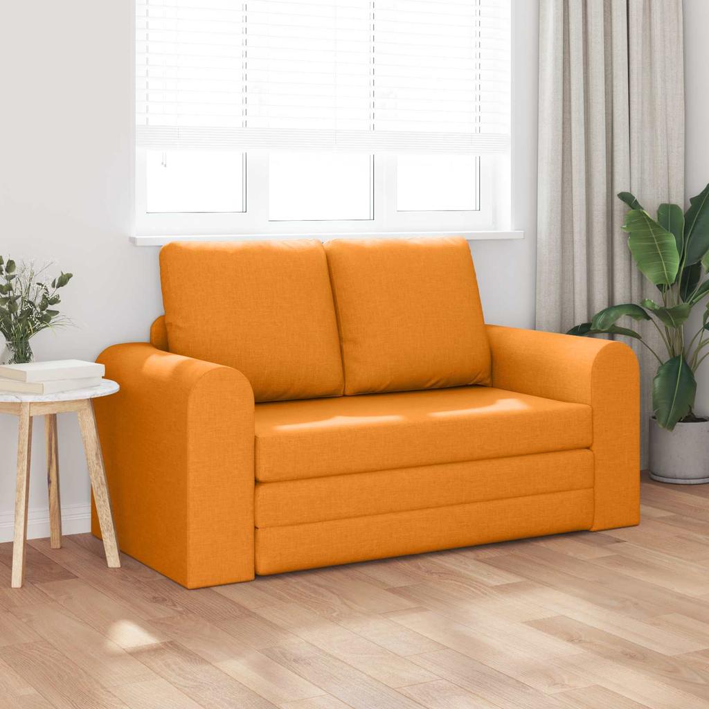 Sofa Bed 60 cm Dark Yellow Fabric
