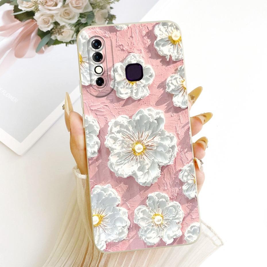 Cute Printed Phone Case For Infinix Hot 8 8Lite X650 X650C Soft Silicone Shockproof Cases For Infinix Hot 8 Lite Hot8 Bumpers