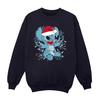 Womens/Ladies Lilo And Stitch Christmas Lights Sketch Sweatshirt