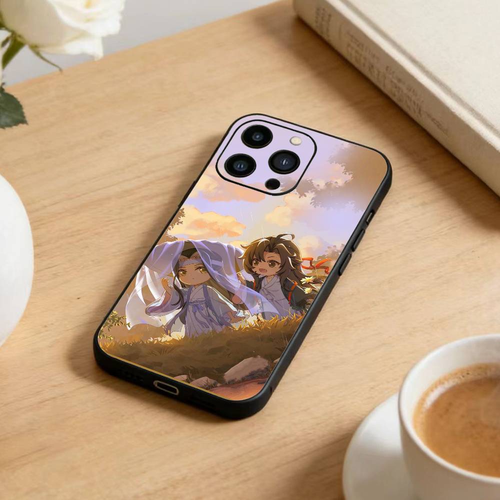 Чехол для телефона 'Грандмастер Демоническая Культивация' для iPhone 17, 16, 15, 14, 13, 12 Plus, Max, Мягкий Силиконовый Черный Чехол