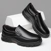 Модная мужская формальная кожаная обувь в британском стиле, лоферы для платья, дышащие, нескользящие, деловые туфли на плоской подошве, новинка 2025 года, свадебная, офисная, повседневная обувь