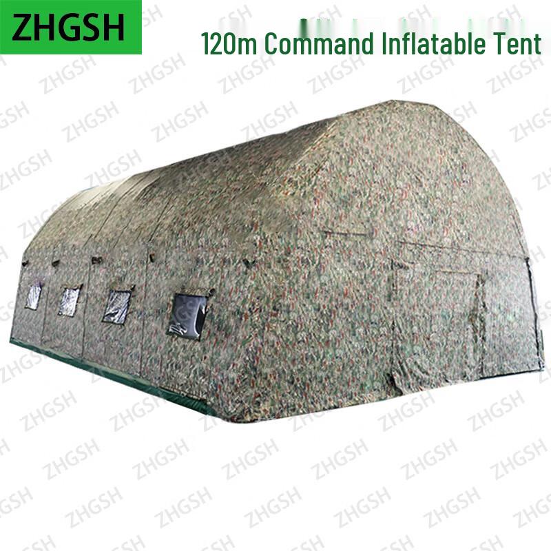 ZHGSH Outdoor Camouflage Inflatable Easy-Setup Camping Tent