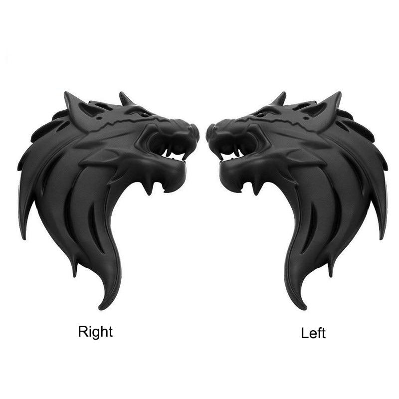 2 шт. 3D наклейки на автомобиль крутой логотип ВОЛК автомобильный стиль металлический значок волка эмблема боковой хвост наклейка мотоцикл автомобильные аксессуары автомобиль