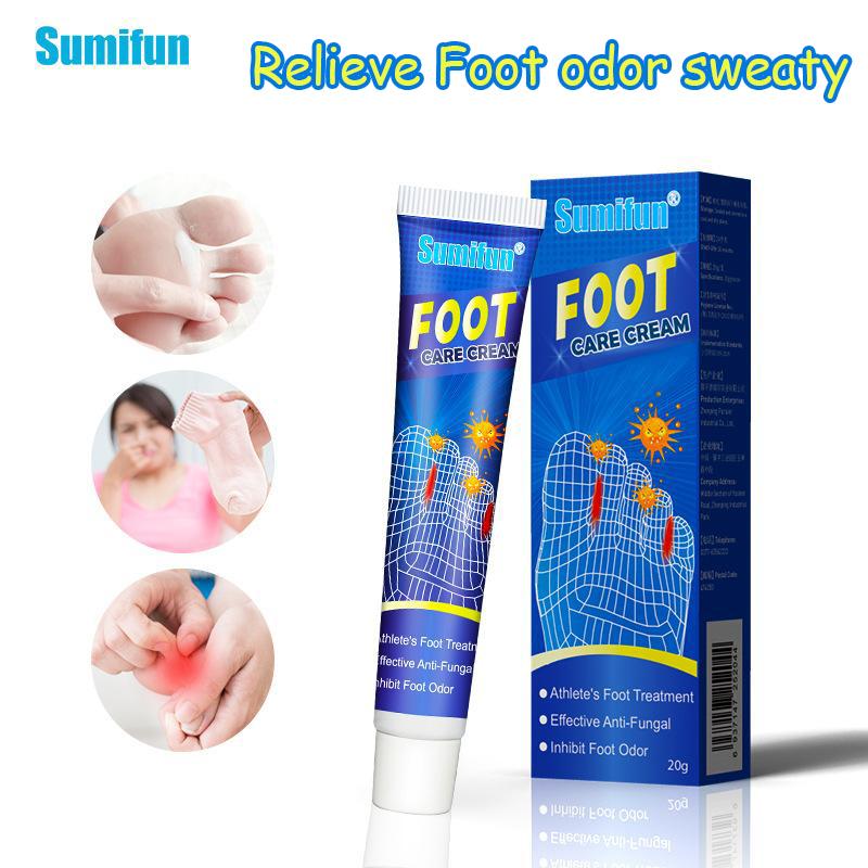 Sumifun 20/40/100 мл Домашний крем от запаха ног Мазь Уход за ногами Дискомфорт Уход Бери-бери Упражнения для ног Потливость ног Запах Очищение Освежающий.