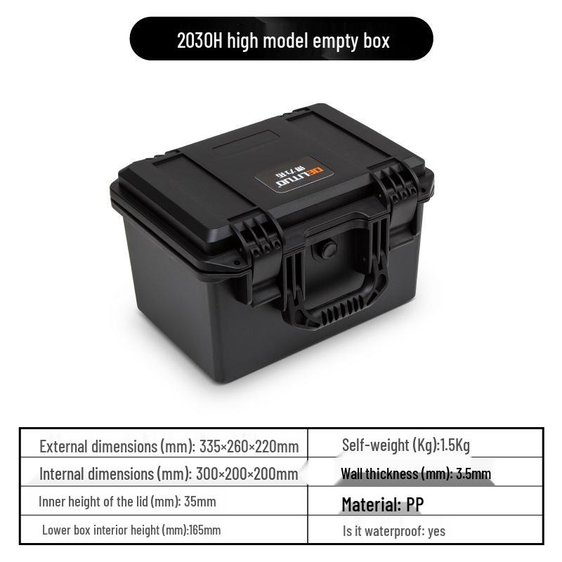 Пластиковый водонепроницаемый ударопрочный защитный бокс для камеры и оборудования