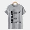 2023 Мужская футболка MILF Music I Love Forever с коротким рукавом Мужская свободная футболка Мужская лучшая брендовая новая мужская футболка с коротким рукавом