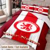 Middlesbrough FC Printed Bedding Set Custom Name Text 1 Duvet Cover 2 Pillowcases For Bedroom